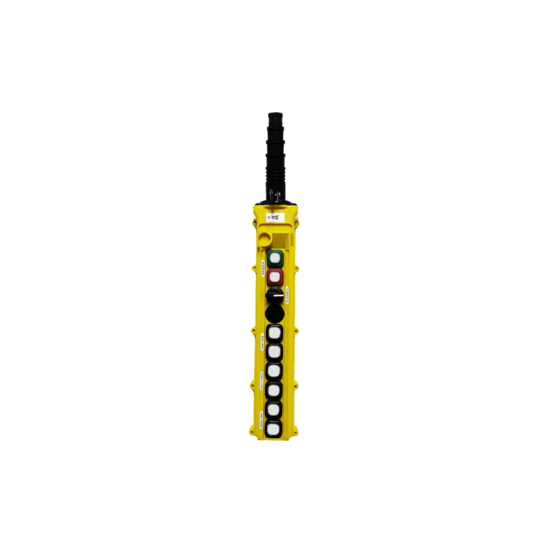 10-Button Pendant, Dual-Speed Switches (L10-D-2A, L10-D-2M) Yellow