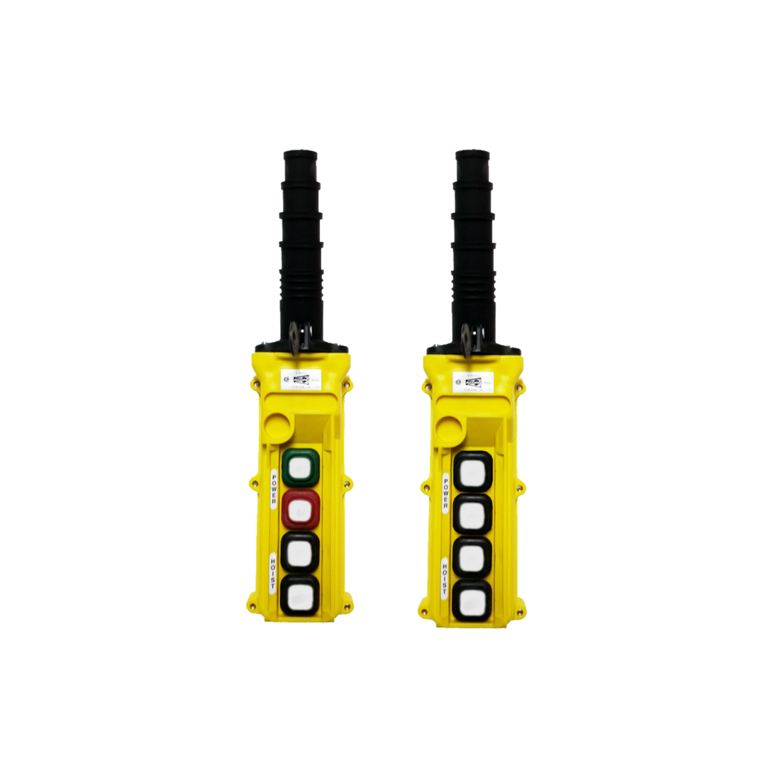 4-Button Pendant, Single-Speed Switches (L4-S-1, L4-S-1A, L4-S-1M) Yellow