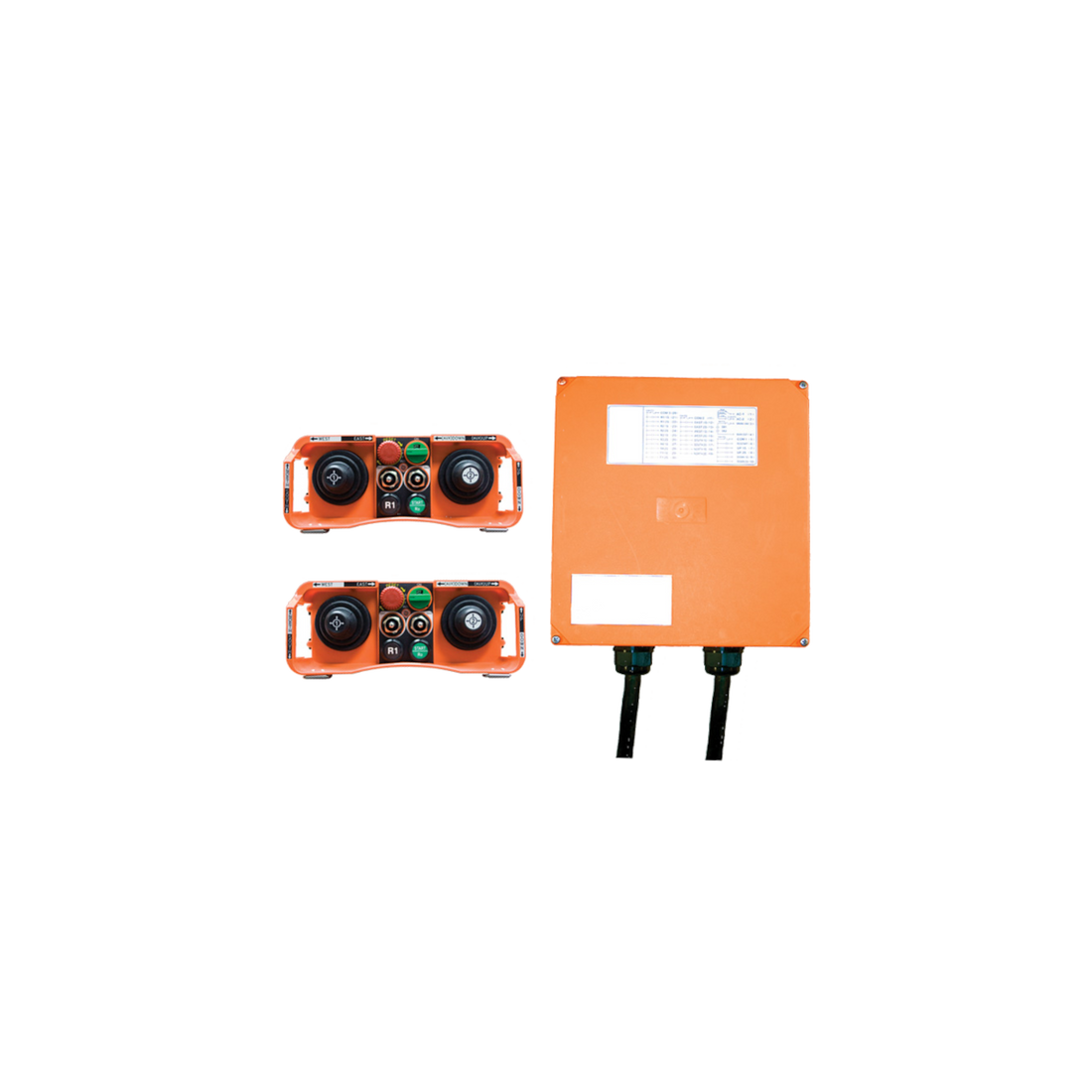 Radio Remote Control Kit, Saga L40 Series, Dual Joystick, 5-Speed w/E-Stop, 2 TX
