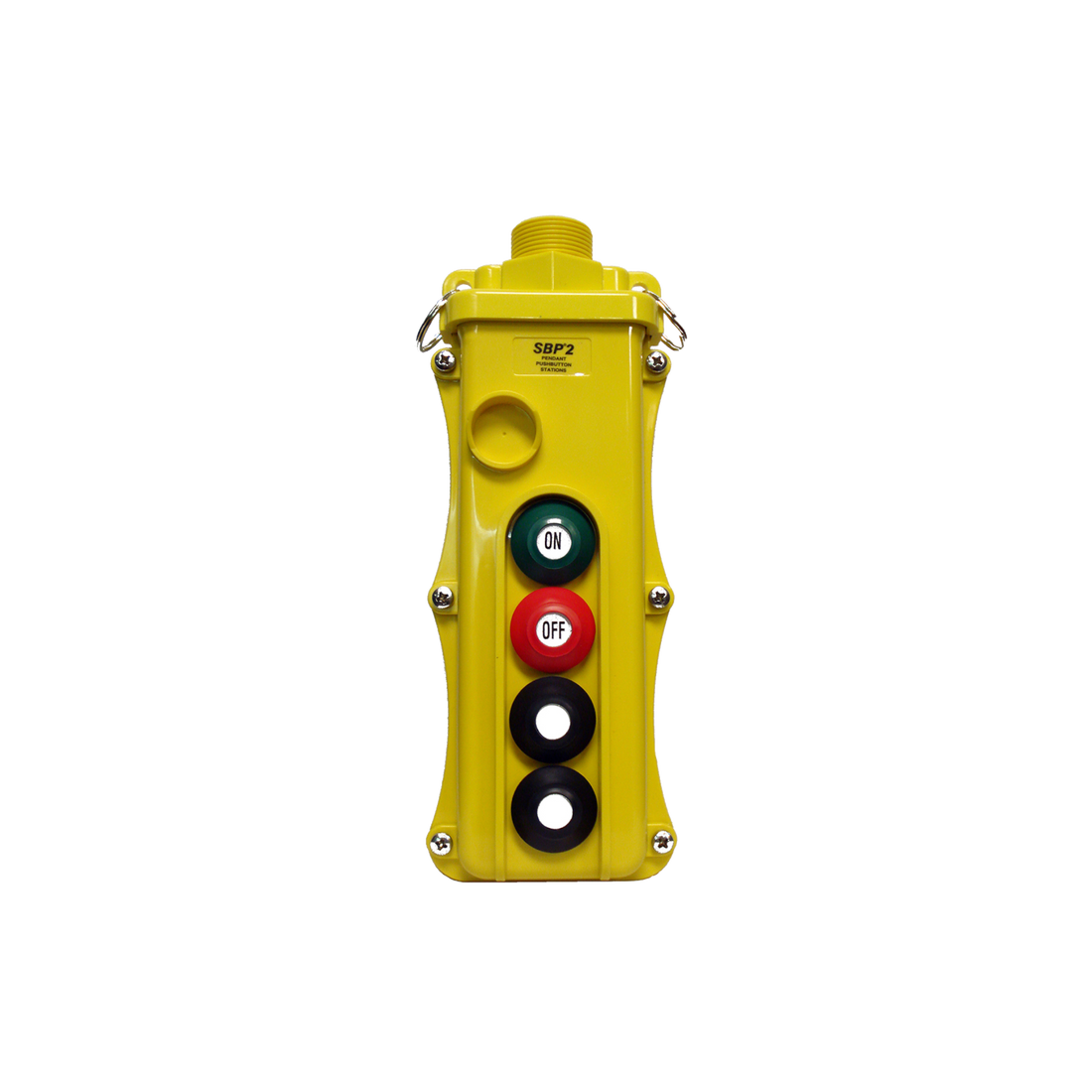 4-Button Pendant, Maintained On/Off,  Single, Two, Three Speed (SBP2-4-WH,-WHS,-WHT) Yellow