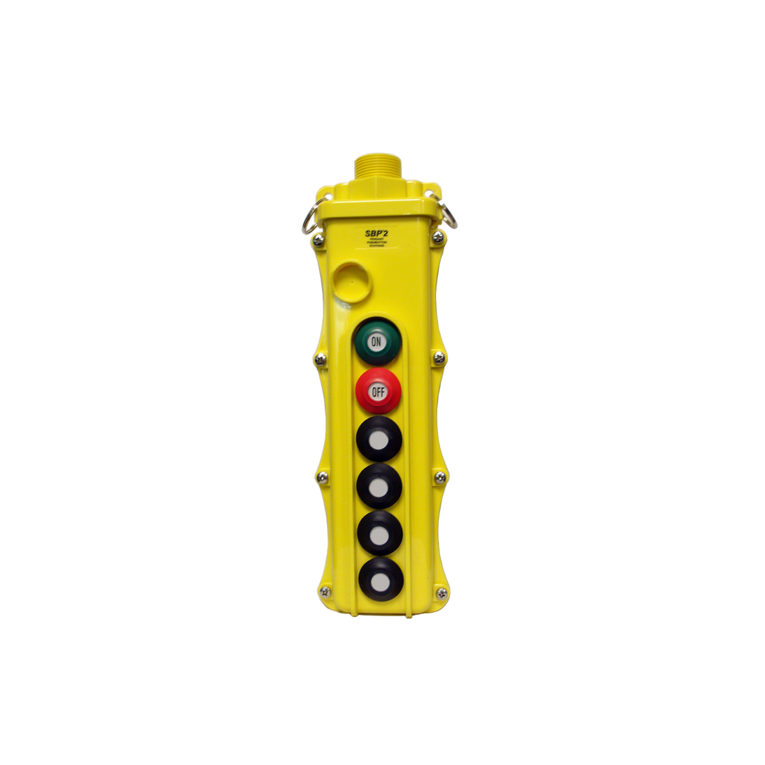6-Button Pendant, Maintained On/Off, Single, Two, Three-Speed (SBP2-6-WH,-WHS,-WHT) Yellow