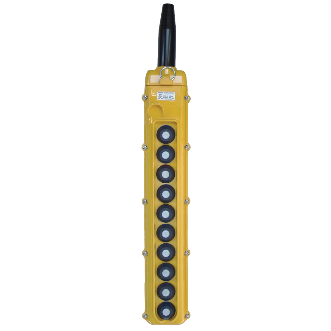 10-Button Pendants, Single, Two, Three Speed (SBN-10-WA,-WS,-WT) Yellow