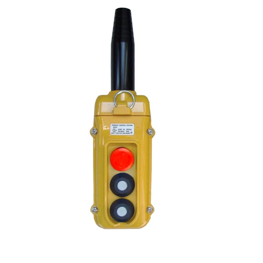 Magnetek 3-Button Pendant with E-Stop, SBN Series Yellow