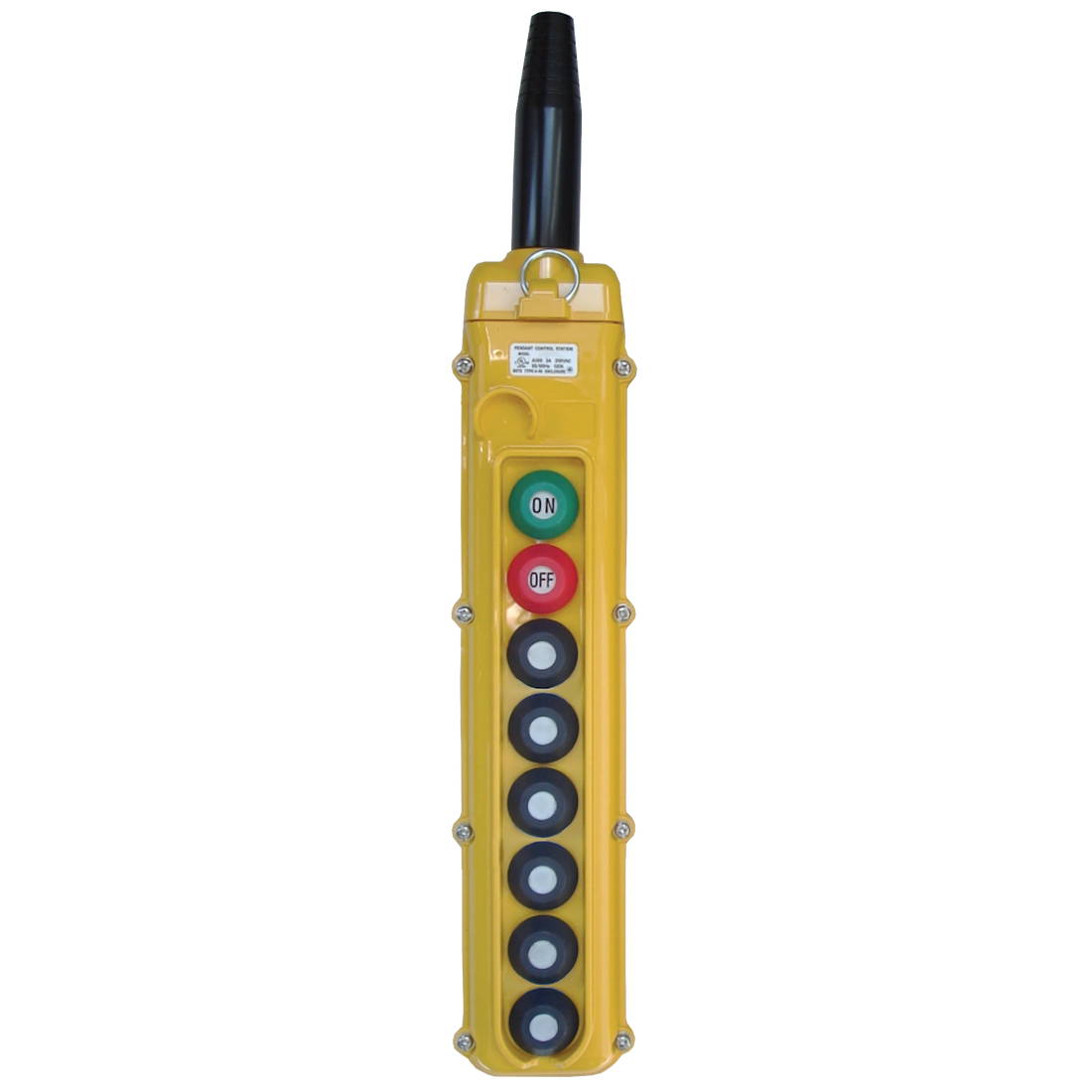 Magnetek 8-Button Momentary On/Off Pendant, SBN Series Yellow