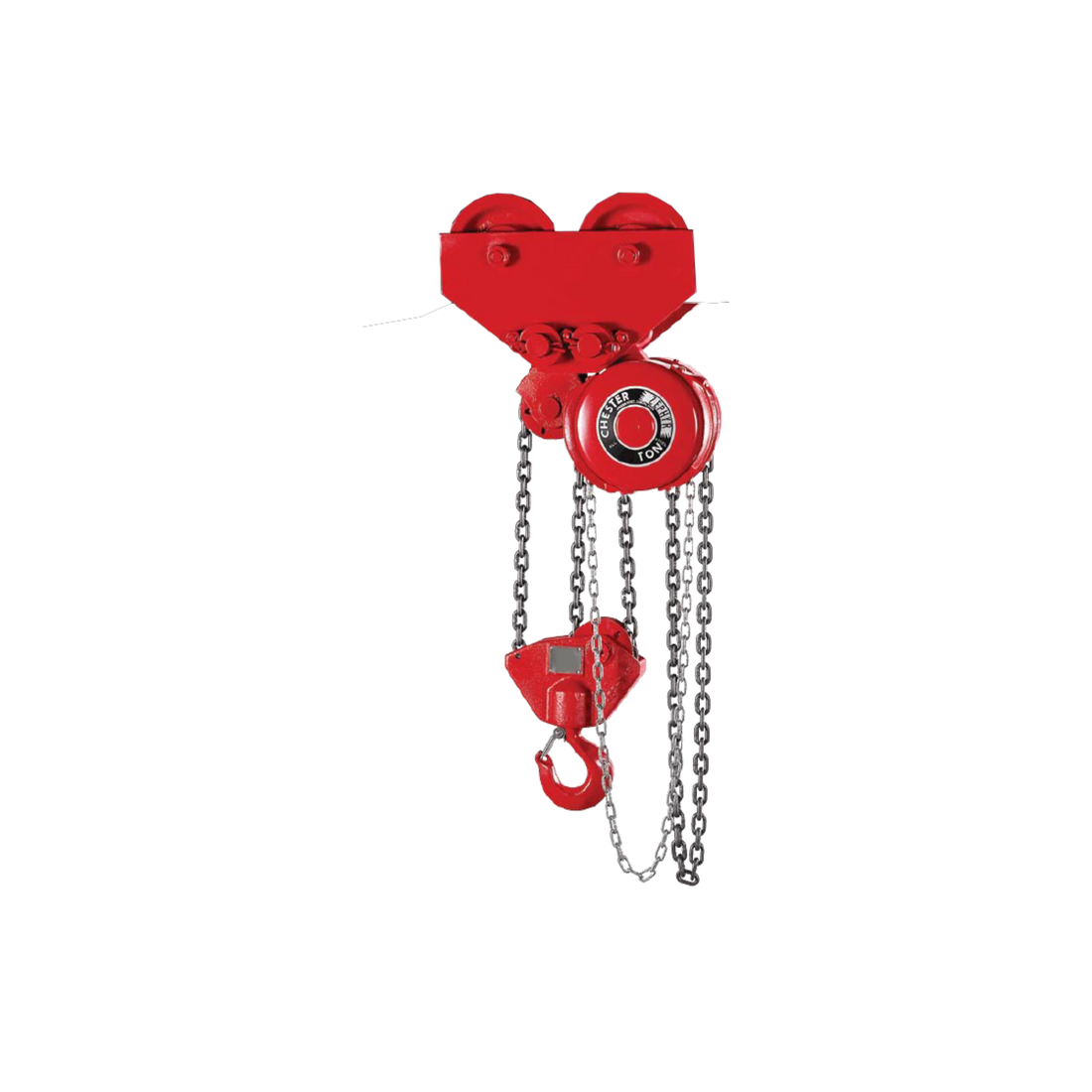 Chester Zephyr Army-Type Geared Trolley Hoist – Bohl Crane Chester Zephyr Army-Type Geared Trolley Hoist – Bohl Crane