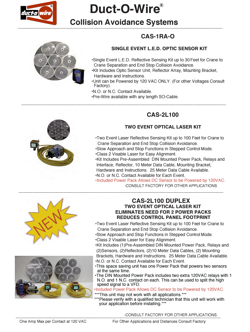 DuctOWire Collision Avoidance Systems Bohl Crane Incorporated