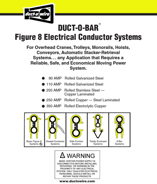 DuctOWire 8 Bar Conductor Bar Kits Bohl Crane Incorporated