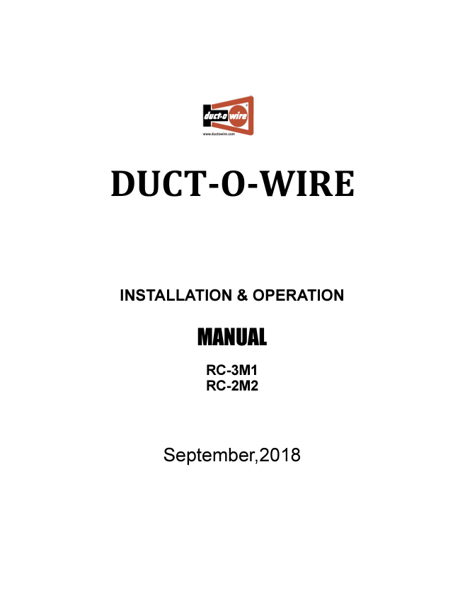 DuctOWire Radio Remote Control Spare Transmitters RC3M2 Bohl
