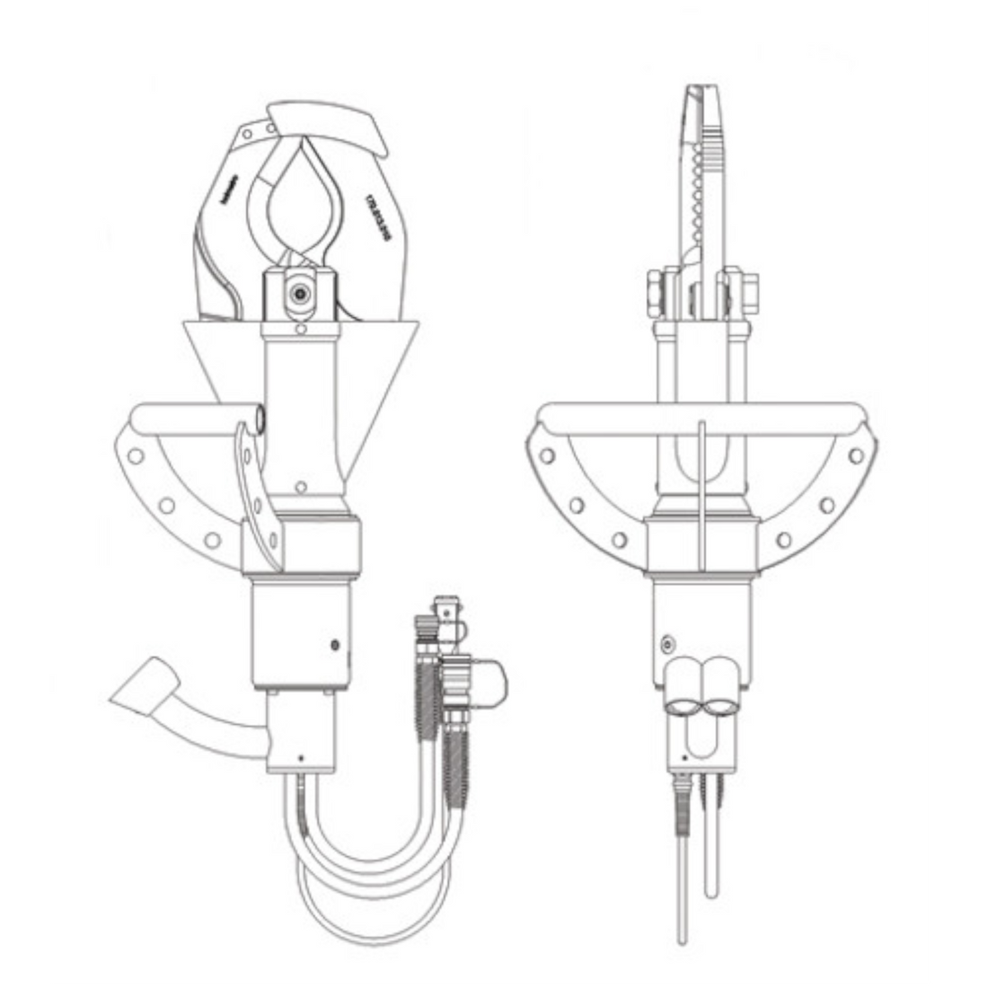 Vertical Stationary Cutter Drawing, ICU20S10V