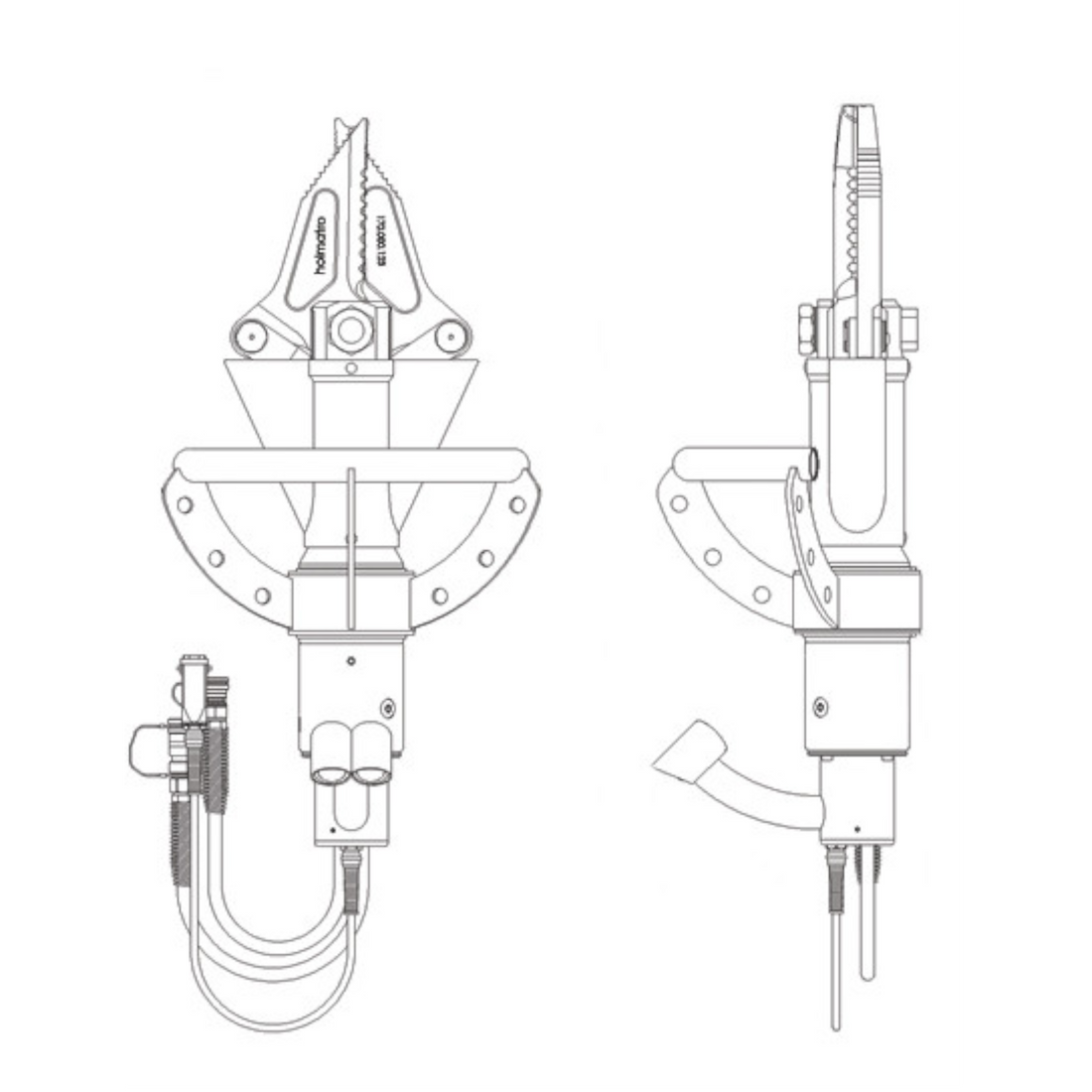 Horizontal Stationary Cutter Drawing, ICU20S40H