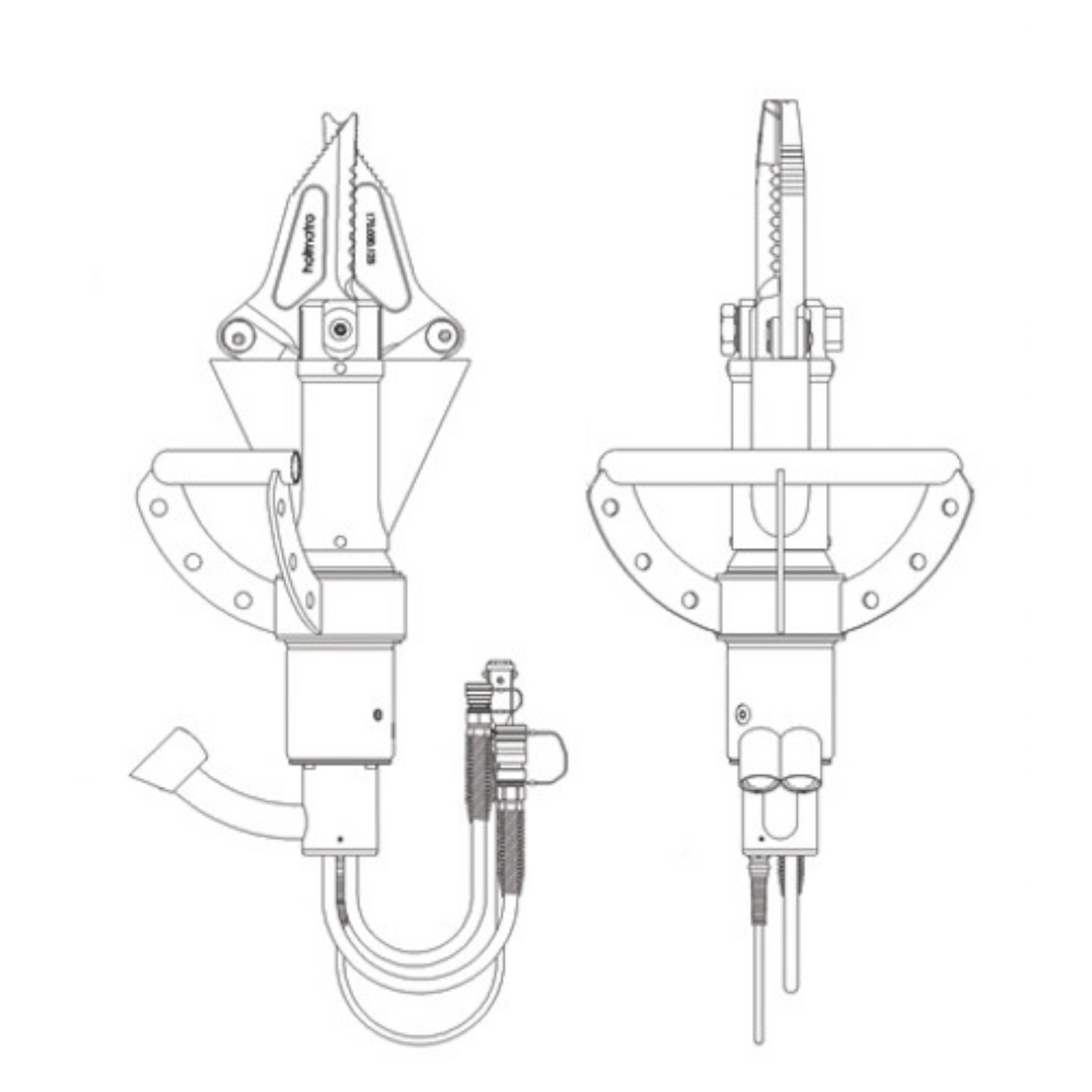 Vertical Stationary Cutter Drawing, ICU20S40V