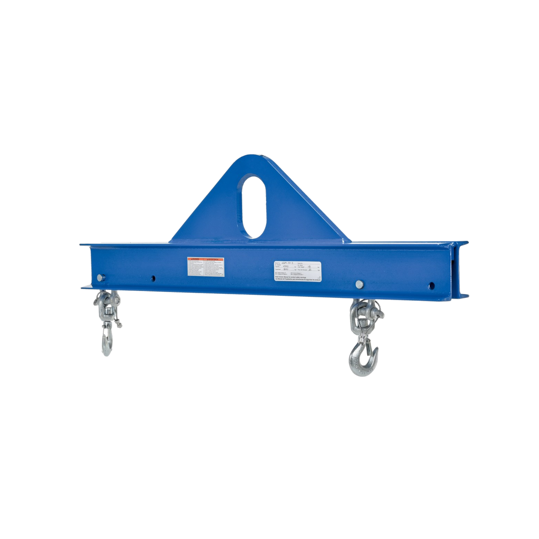 Vestil Steel Economy Spreader Beam | 36 in. length | 4,000 lb. Capacity | Color: Blue | Part Number: SBM-40-3