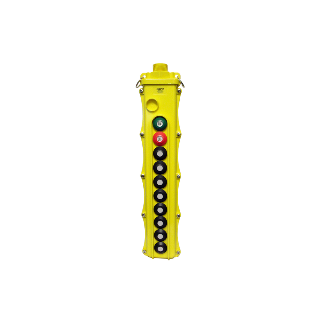 10-Button Pendants, Momentary On/Off (SBP2-10-WB,-WBS,-WBT) Yellow