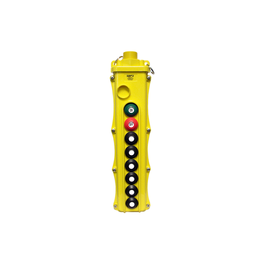 8-Button Pendant, Maintained On/Off (SBP2-8-WH,-WHS,-WHT); Color: Yellow