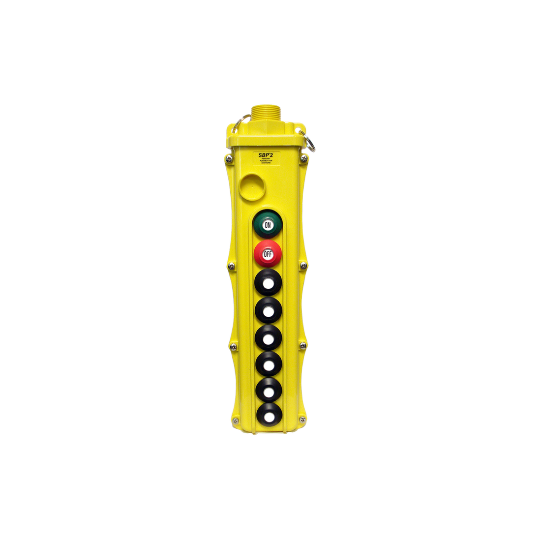 8-Button Pendant, Momentary On/Off, Single, Two, Three-Speed (SBP2-8-WB,-WBS,-WBT) Yellow