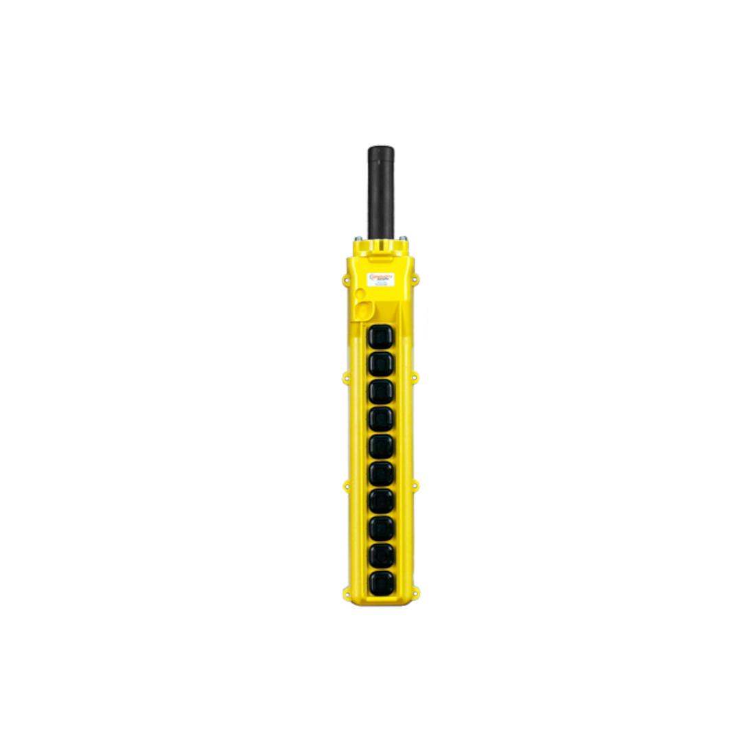 80 Series 10-Button Pendant, 10 Dual-Speed Switches (XA-34250, XA-34251, XA-34252); Color: Yellow